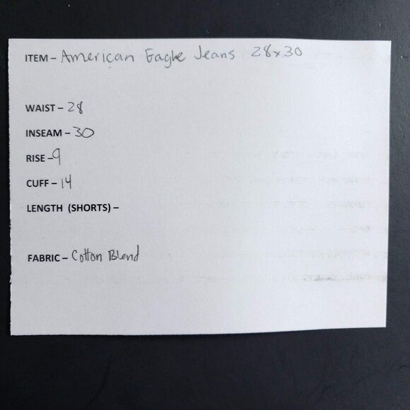 American Eagle Slim Straight Jeans Mens Size 28x30 Active Flex Dark - Picture 7 of 8